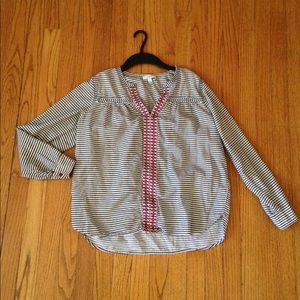 J. Crew Embroidered Blouse